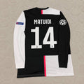 Blaise Matuidi 14- Juventus Long Sleeve 2019 2020 Retro White Black Jersey Trikot Maglia