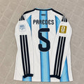Leandro Paredes #5 Argentina 2026 World Cup Long Sleeve Football Jersey Kit