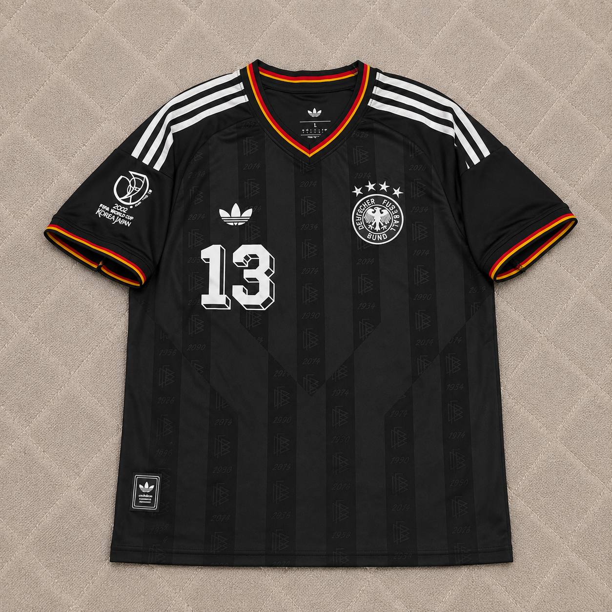 Michael Ballack Germany 2002 World Cup Black Special Retro Football Jersey