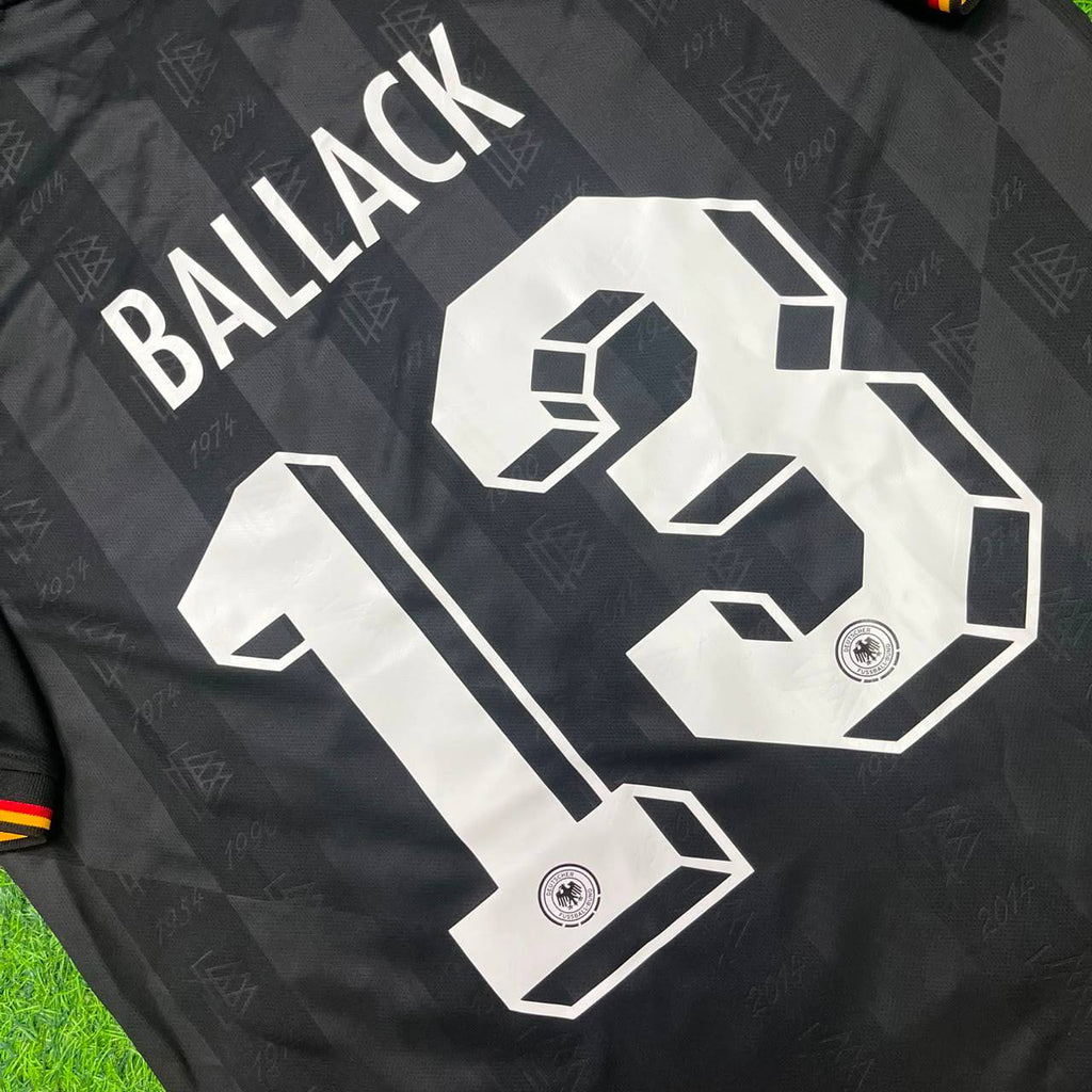Michael Ballack Germany 2002 World Cup Black Special Retro Football Jersey