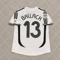 Michael Ballack Germany Deutschland 2006 World Cup White Retro Football Jersey