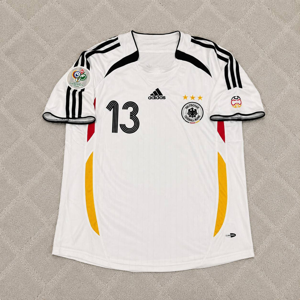 Michael Ballack Germany Deutschland 2006 World Cup White Retro Football Jersey