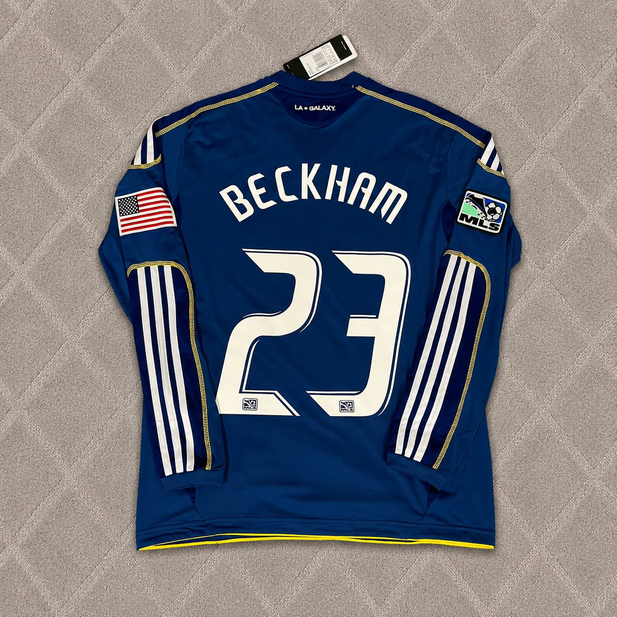 David Beckham 23 - LA Galaxy 2011/12 MLS Retro Kit Jersey Maillot Trikot