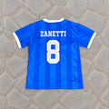 Javier Zanetti #8 Argentina 1998 Blue Retro Football Shirt - Jersey Kit
