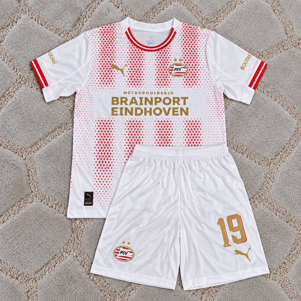 Esmir Bajraktarevic PSV Eindhoven 2026-2027 Kids Jersey Kit – Trikot Maillot