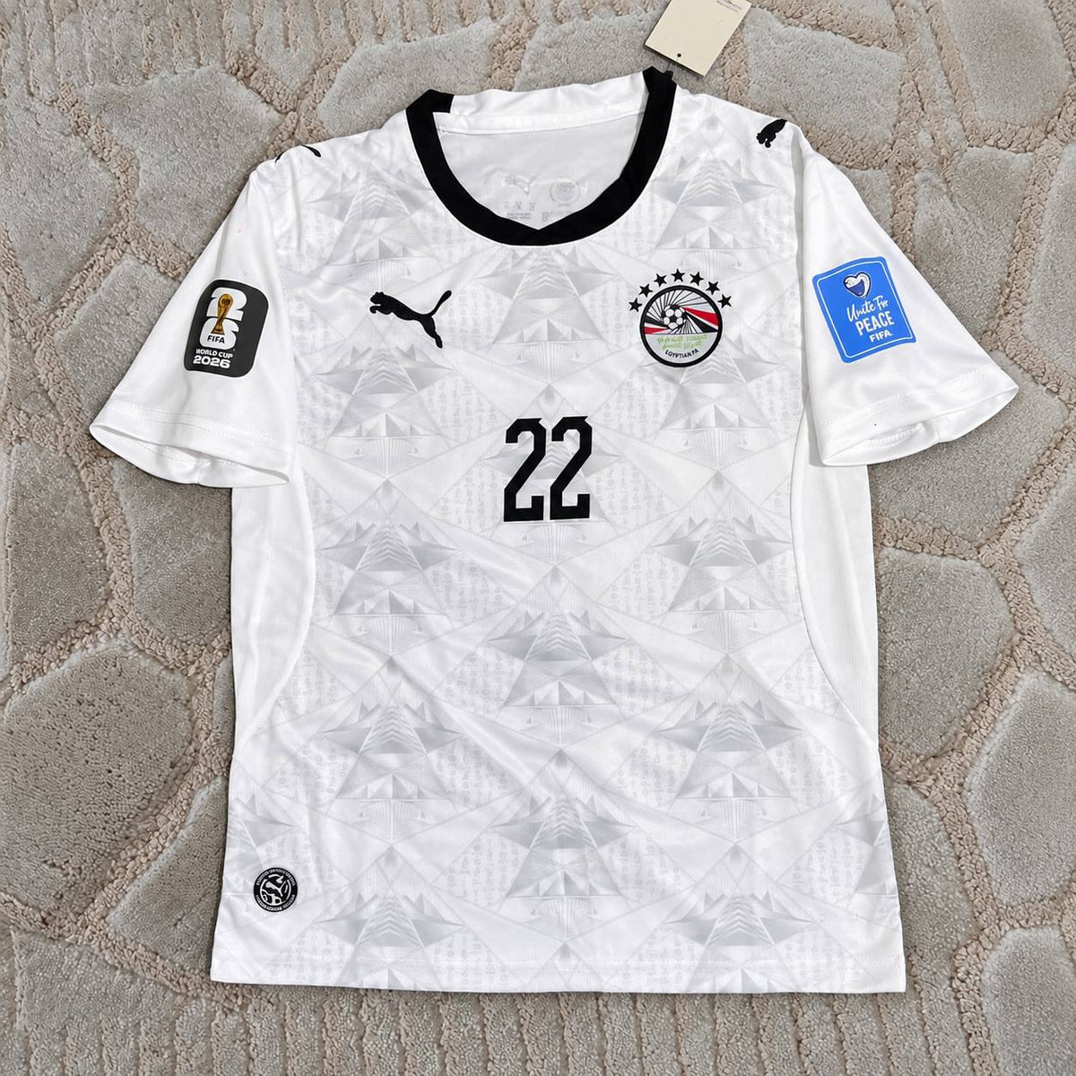 Omar Marmoush #22 Egypt 2026 World Cup Away Football Shirt - Jersey Kit