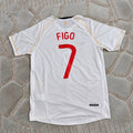 Luis Figo #7 Debut Portugal 2002 Retro Away Football Shirt - Jersey Kit