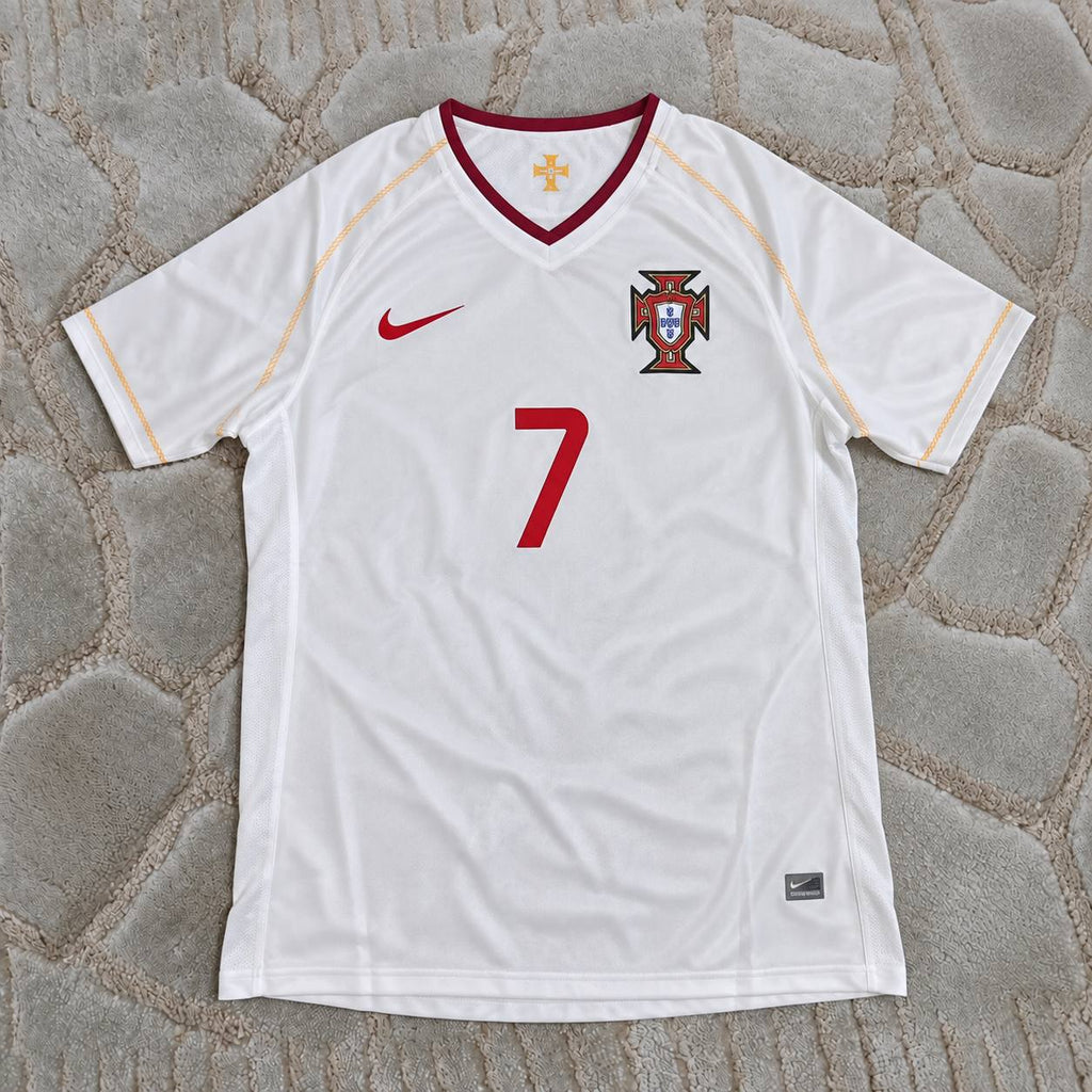 Luis Figo #7 Debut Portugal 2002 Retro Away Football Shirt - Jersey Kit