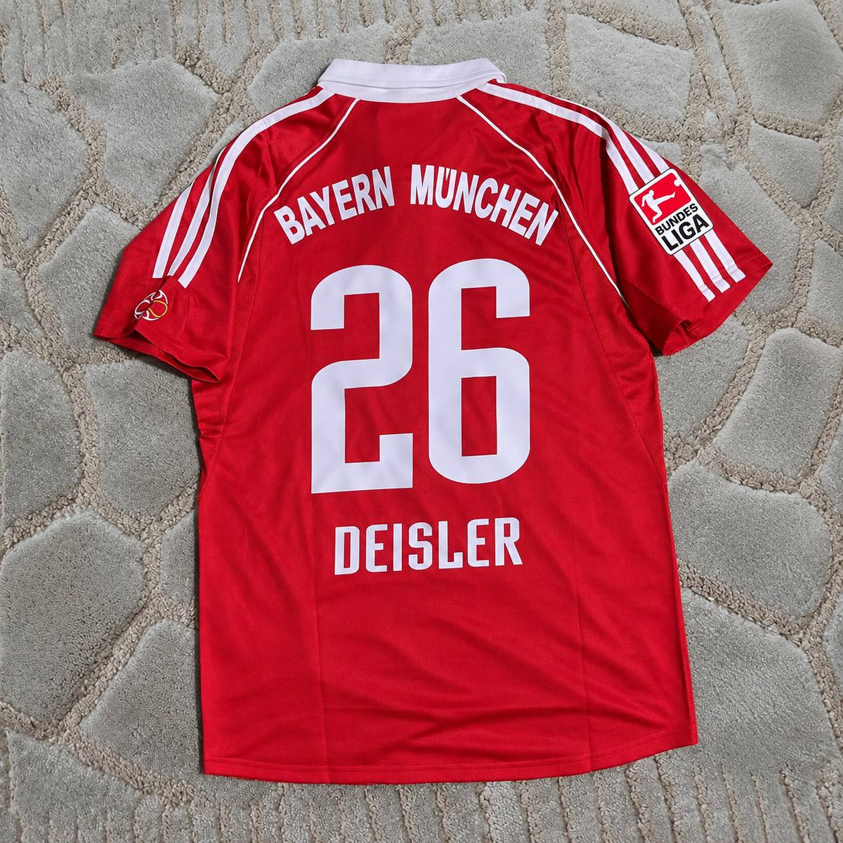 Sebastian Deisler #26 Bayern München 2005-2006 Red Retro Home Football Shirt - Trikot Maillot