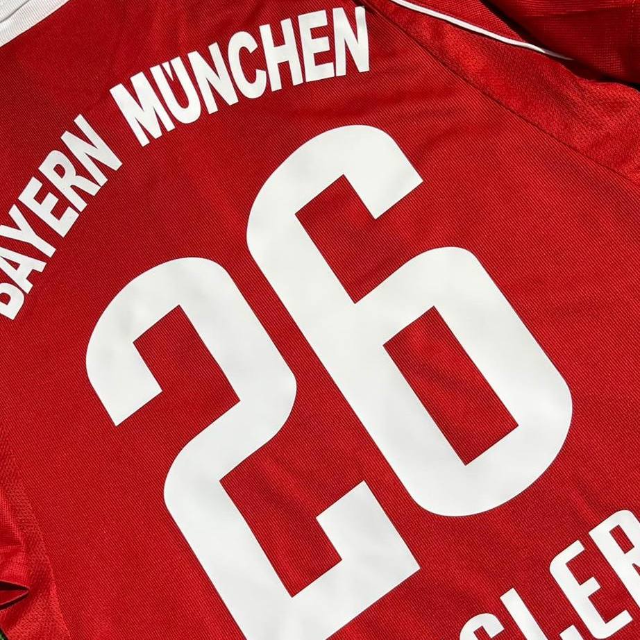 Sebastian Deisler #26 Bayern München 2005-2006 Red Retro Home Football Shirt - Trikot Maillot