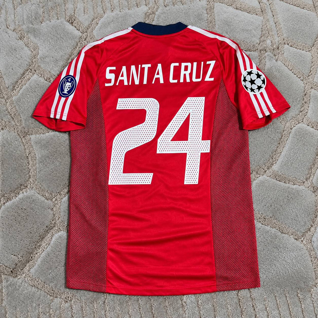 Roque Santa Cruz #24 Bayern München 2002-2003 Home Retro Jersey – Double Season Edition - Trikot Maillot