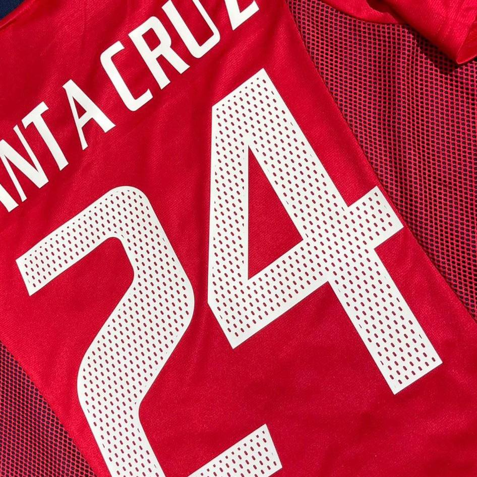 Roque Santa Cruz #24 Bayern München 2002-2003 Home Retro Jersey – Double Season Edition - Trikot Maillot