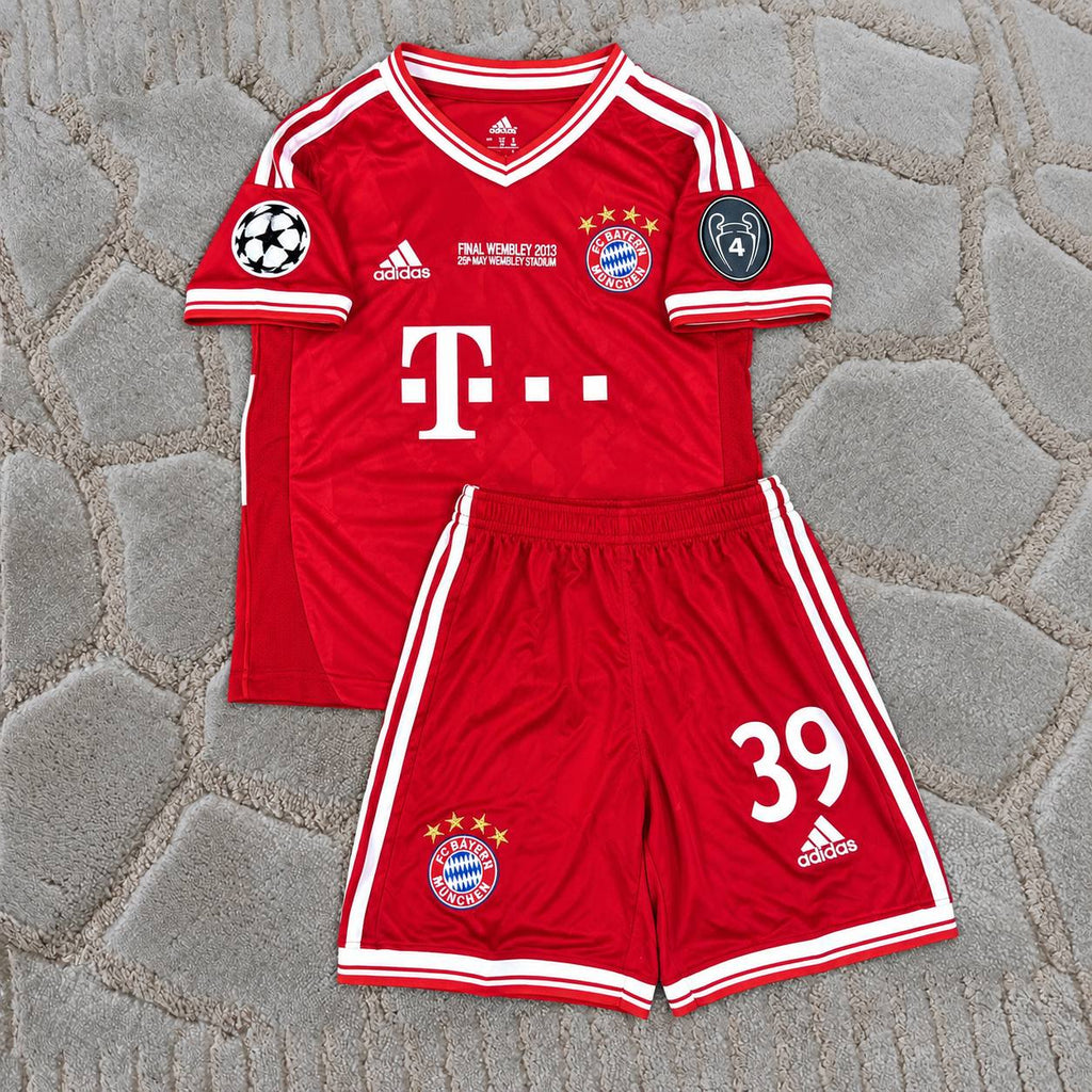 Toni Kroos #39 Bayern München 2012-2013 Champions League Final Kids Retro Football Shirt -Trikot Maillot