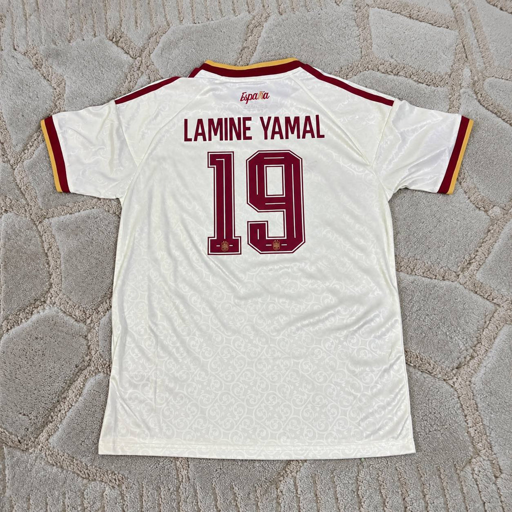 Lamine Yamal #19 Spain 2026 World Cup Two-Star Away Football Shirt - Champions Edition