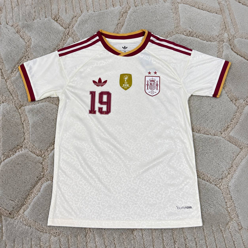 Lamine Yamal #19 Spain 2026 World Cup Two-Star Away Football Shirt - Champions Edition