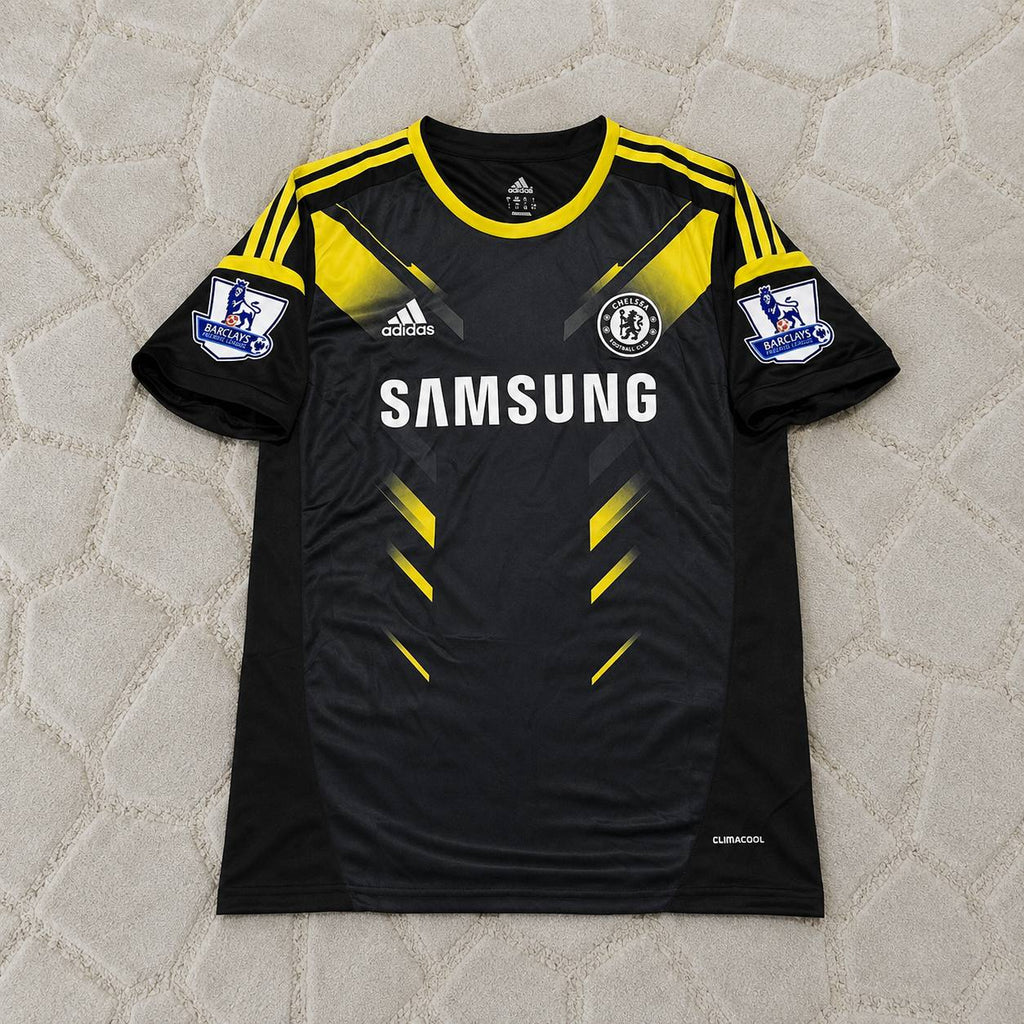 Fernando Torres Chelsea 2012/2013 Black Yellow Retro Football Jersey