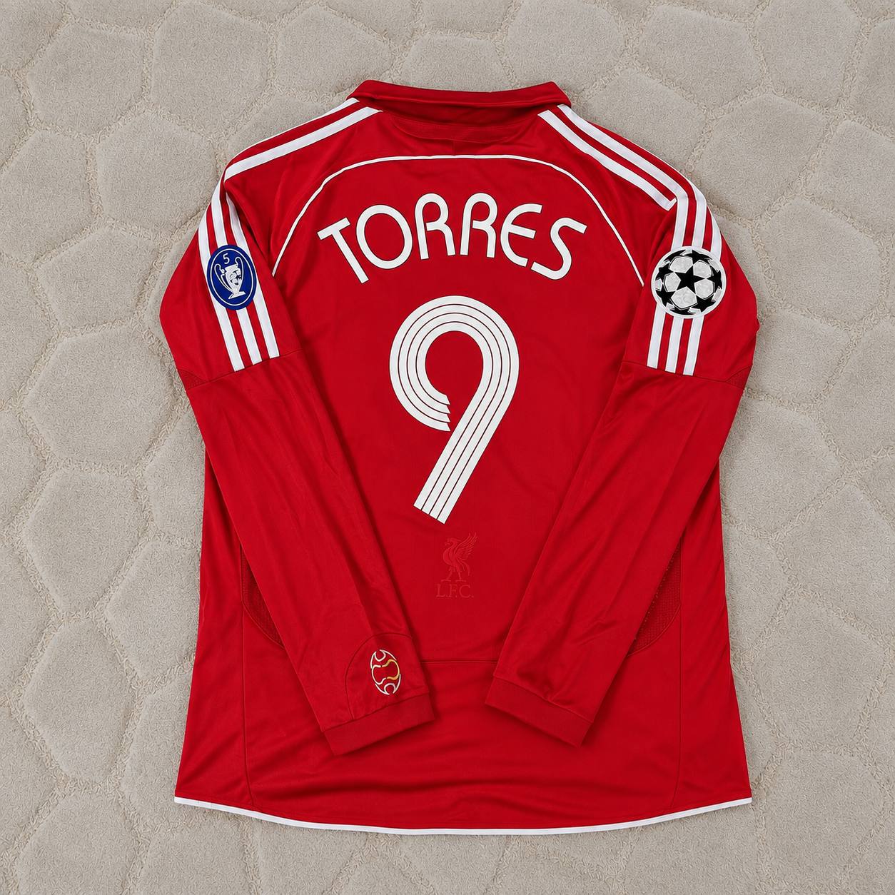Fernando Torres 9 – Liverpool 2007 Athens Champions League Final Retro Kit Jersey Trikot Maillot