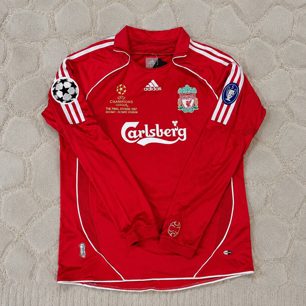Fernando Torres 9 – Liverpool 2007 Athens Champions League Final Retro Kit Jersey Trikot Maillot