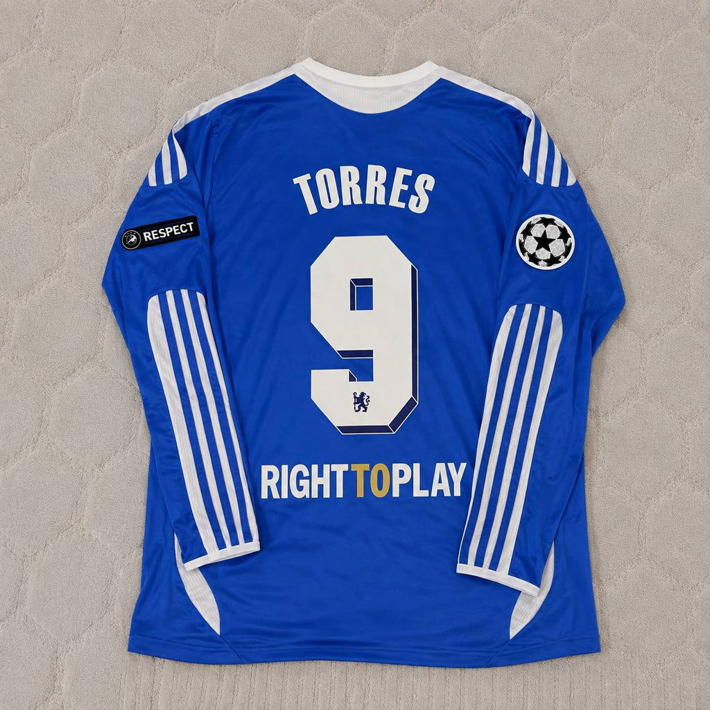 Fernando Torres – Chelsea 2012 Munich Final Retro Blue Kit Jersey – | Trikot | Maillot