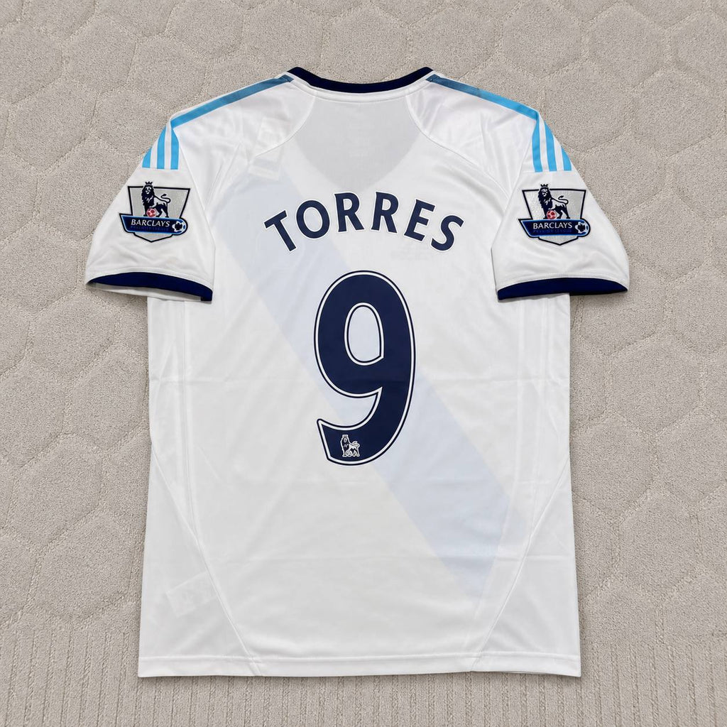 Fernando Torres Chelsea 2012-2013 Retro White Football Jersey