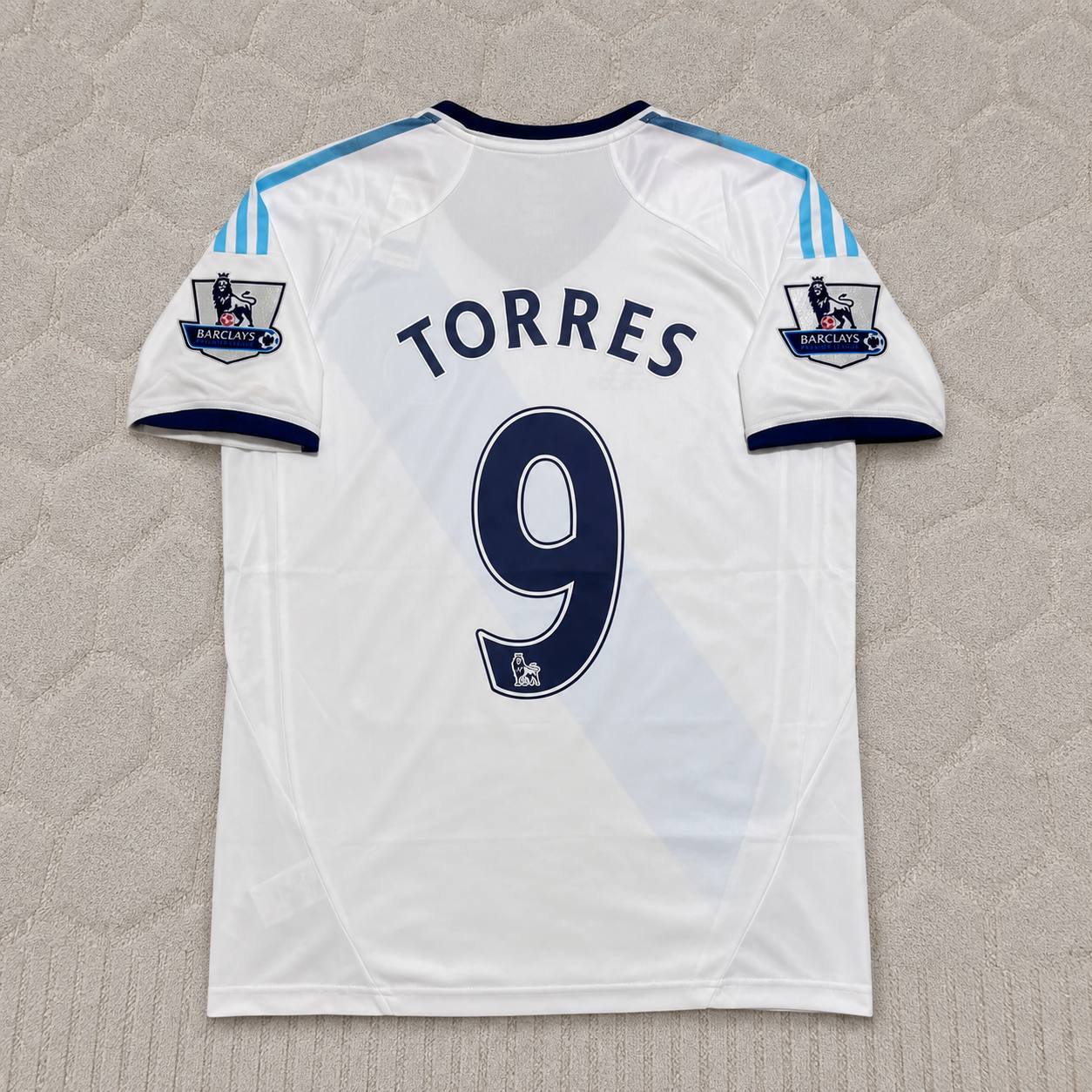 Fernando Torres Chelsea 2012-2013 Retro White Football Jersey