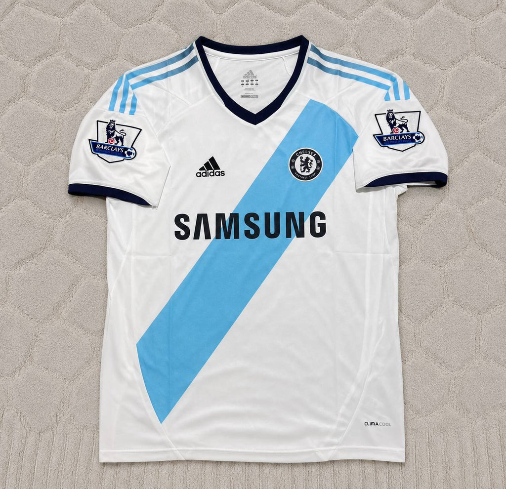 Fernando Torres Chelsea 2012-2013 Retro White Football Jersey