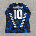 Diego Maradona #10 Argentina Retro Away Long Sleeve Football Shirt - Jersey Kit