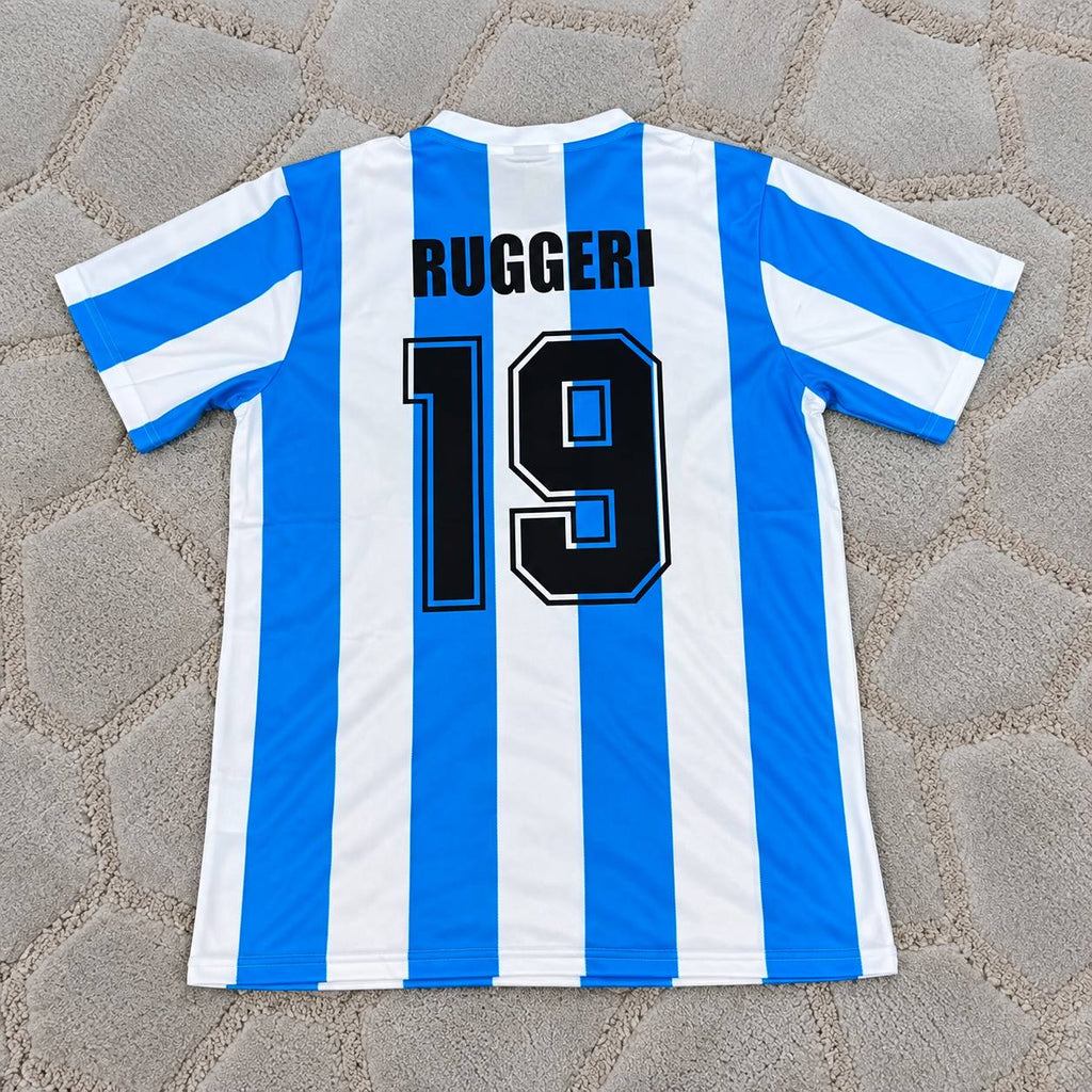 Oscar Ruggeri #19 Argentina 1986 World Cup Home Retro Football Shirt - Jersey Kit - Trikot Maillot