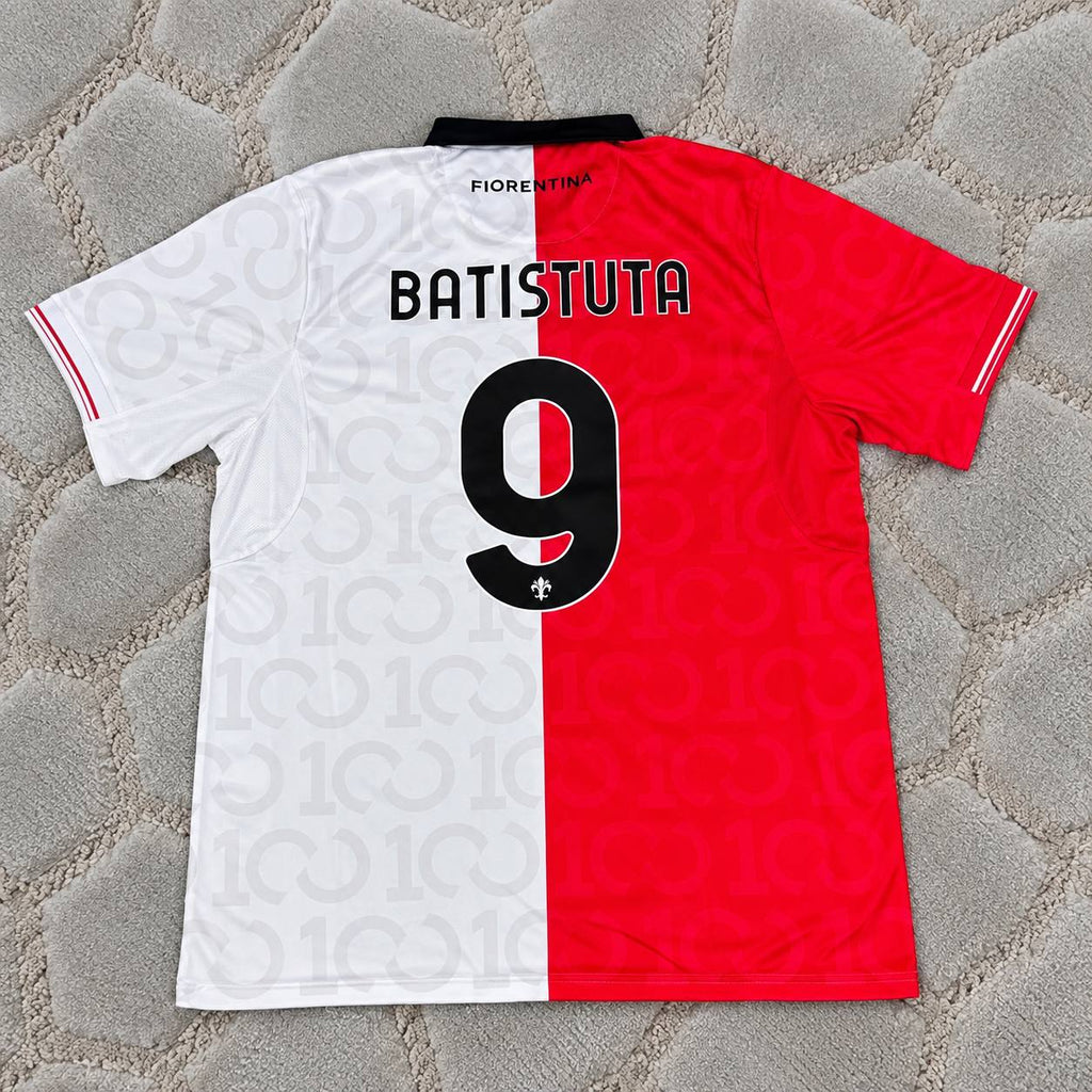 Gabriel Batistuta #9 Fiorentina Retro Home Jersey – Legend Edition - Trikot Maillot