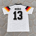 Karl-Heinz Riedle #13 Germany 1990 World Cup Home Retro Football Shirt - Jersey Kit - Trikot Maillot
