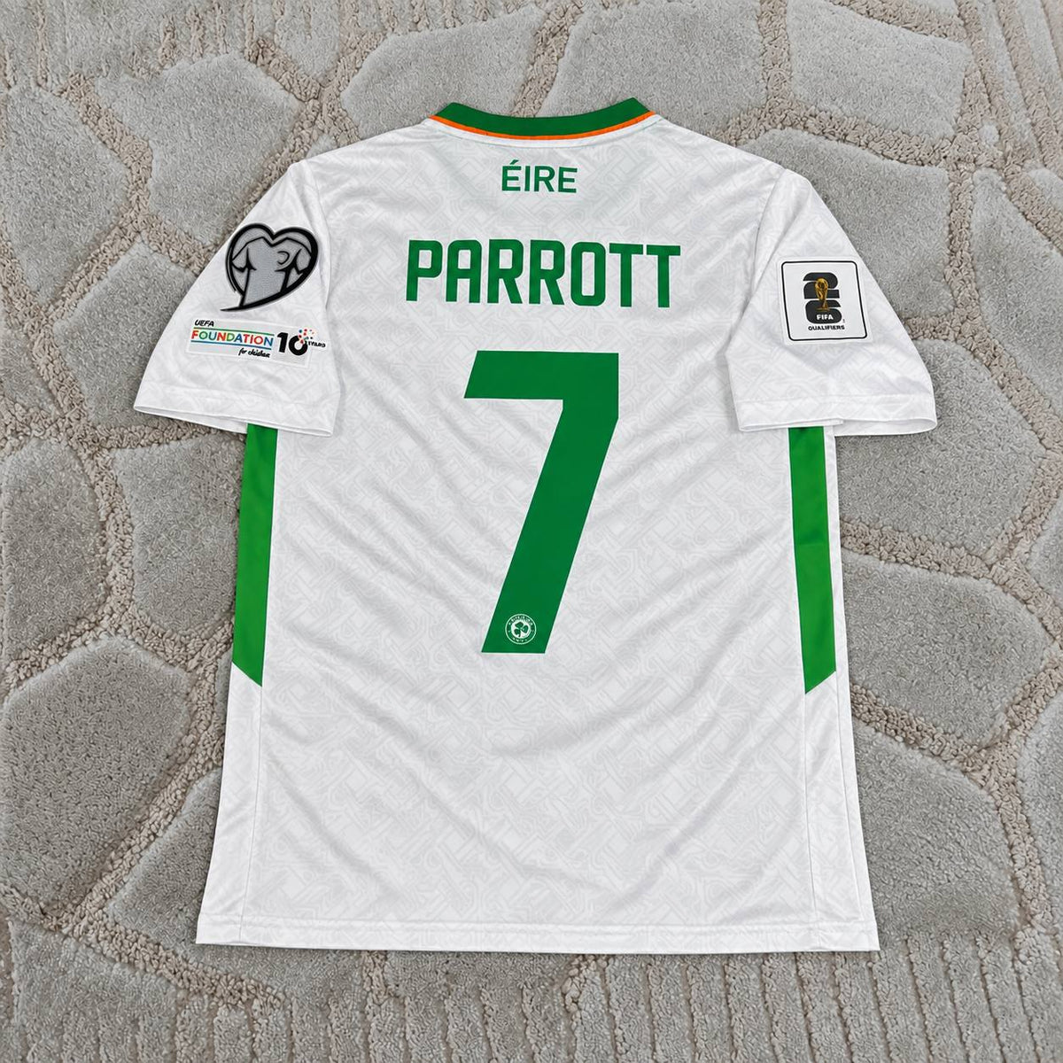 Troy Parrott #10 Ireland New Season 2026 World Cup Qualifiers White Away Football Shirt - Jersey Kit