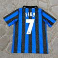Luis Figo #7 İnter Retro Home Jersey Kit – Serie A Champions Edition
