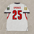 Djed Spence #25 England 2026 World Cup Home White Football Jersey