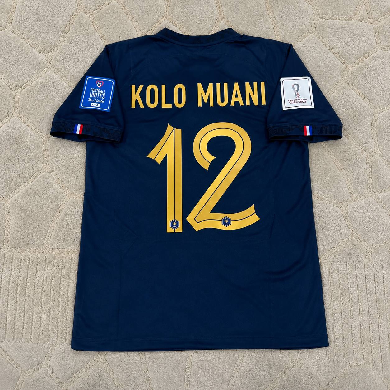 Randal Kolo Muani France 2022 World Cup Final Retro Jersey Maillot Trikot Soccer Shirt