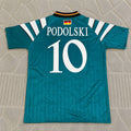 PODOLSKI Germany Deutschland EURO 1996 Retro Jersey Trikot Soccer Shirt