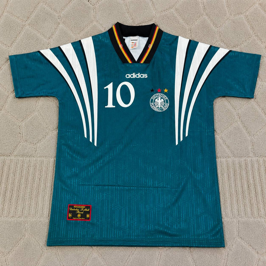 PODOLSKI Germany Deutschland EURO 1996 Retro Jersey Trikot Soccer Shirt