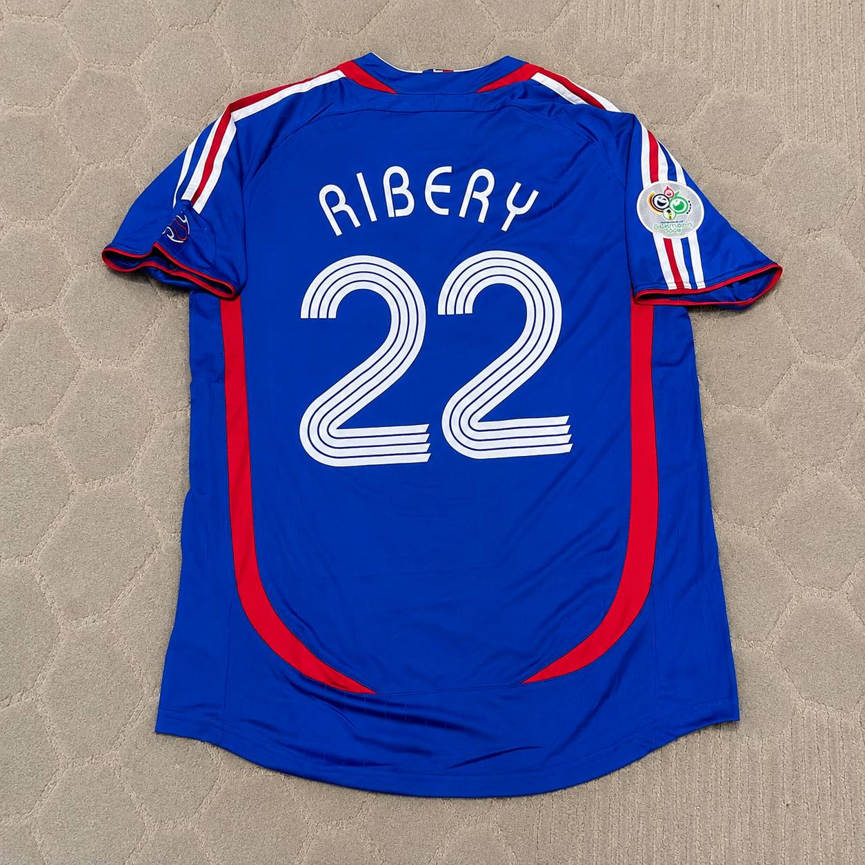 Franck Ribery France 2006 World Cup Blue Retro Kit – | Trikot | Maillot Soccer Shirt