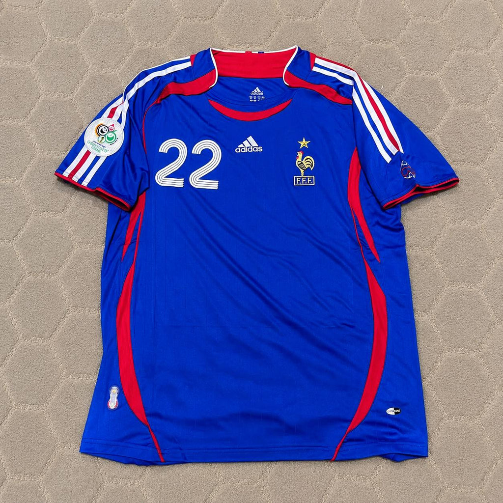 Franck Ribery France 2006 World Cup Blue Retro Kit – | Trikot | Maillot Soccer Shirt