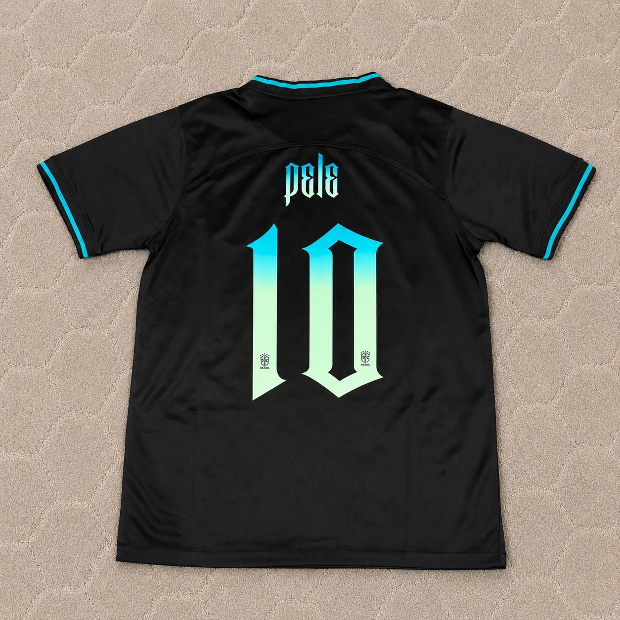 Pele Brazil Retro Football Jersey Trikot Maglia Soccer Shirt