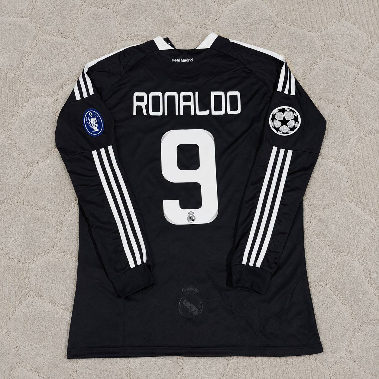 Cristiano Ronaldo #9 Real 2009 2010 Debut Year Away Retro Jersey