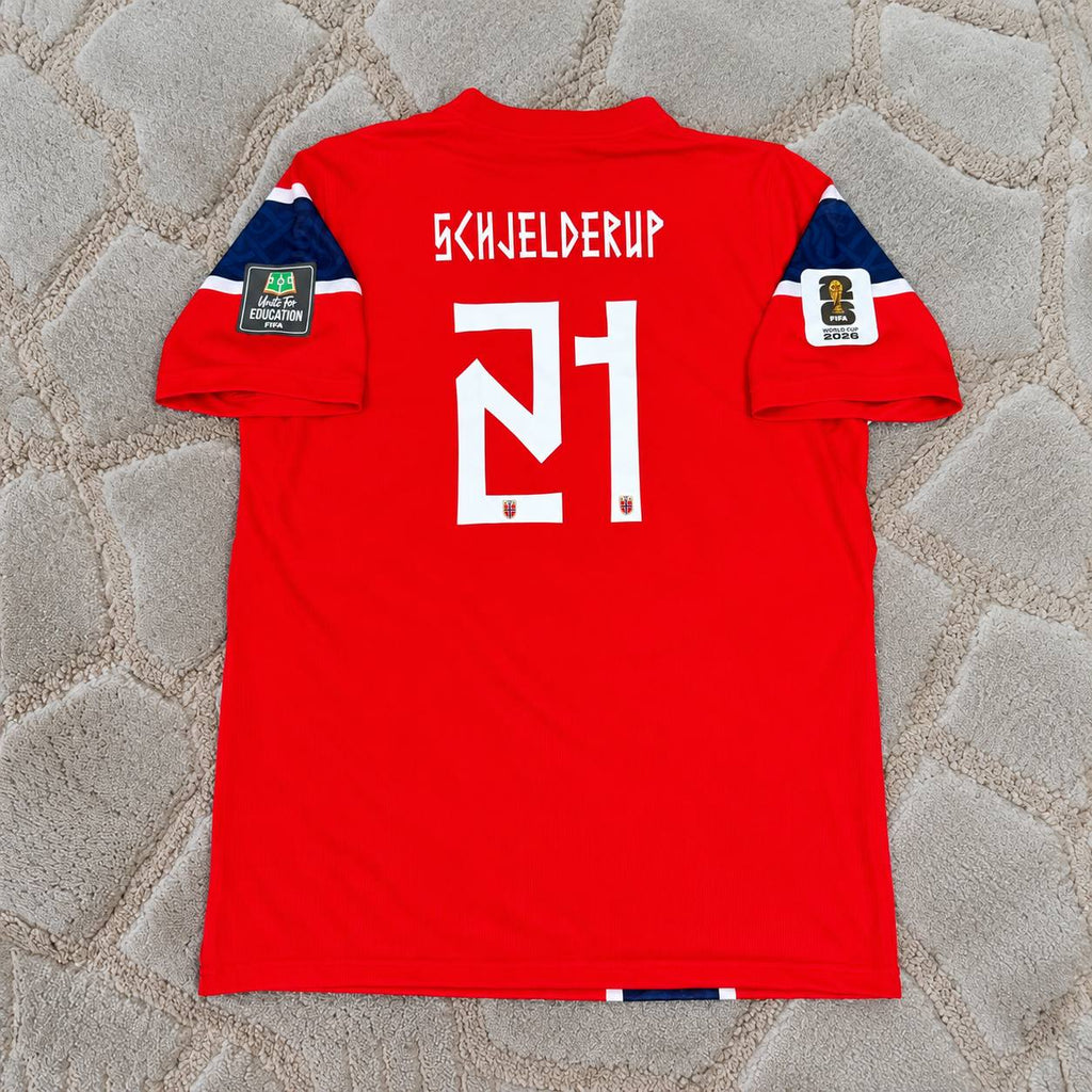 Andreas Schjelderup Norway 2026 World Cup Football Shirt - Jersey Kit