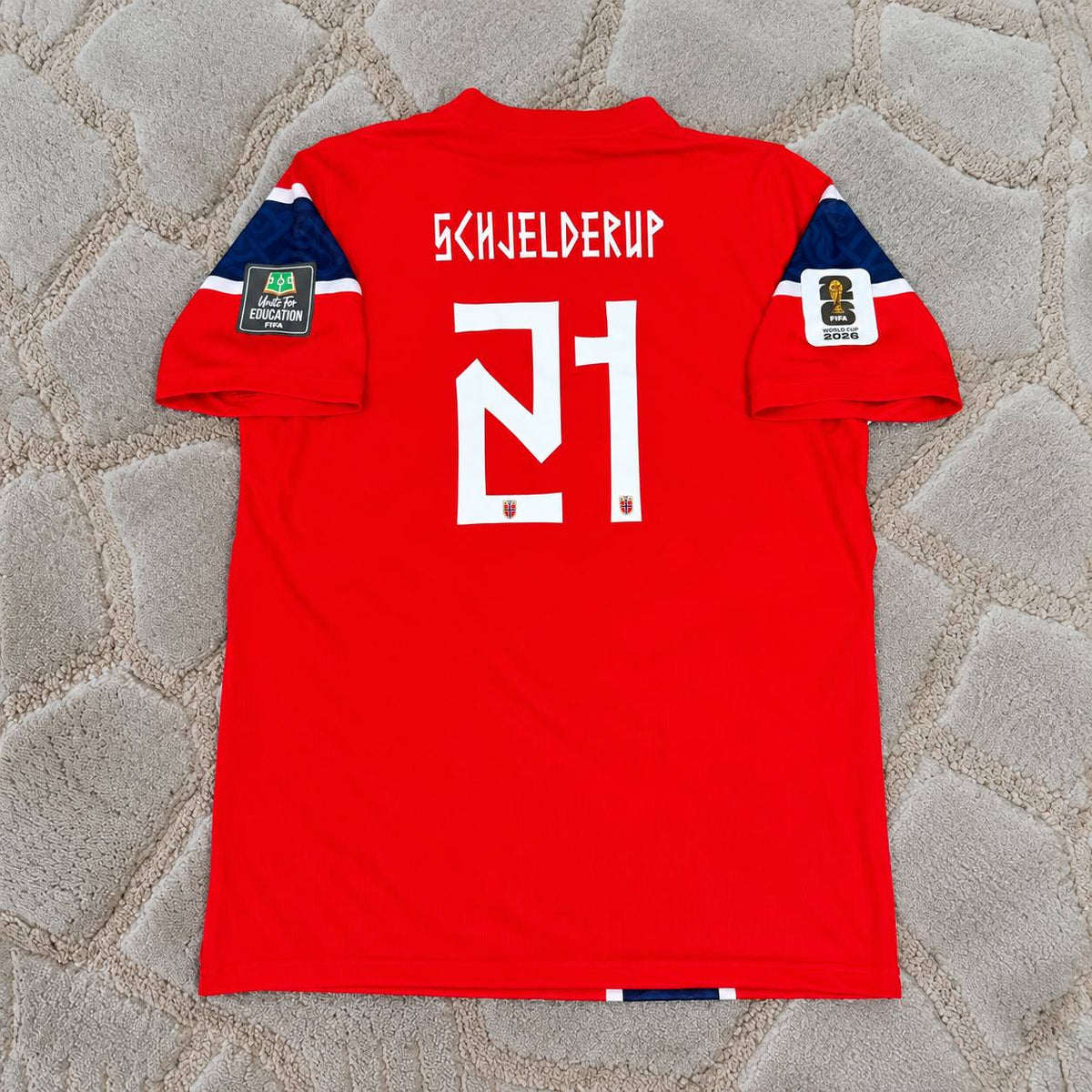 Andreas Schjelderup Norway 2026 World Cup Football Shirt - Jersey Kit