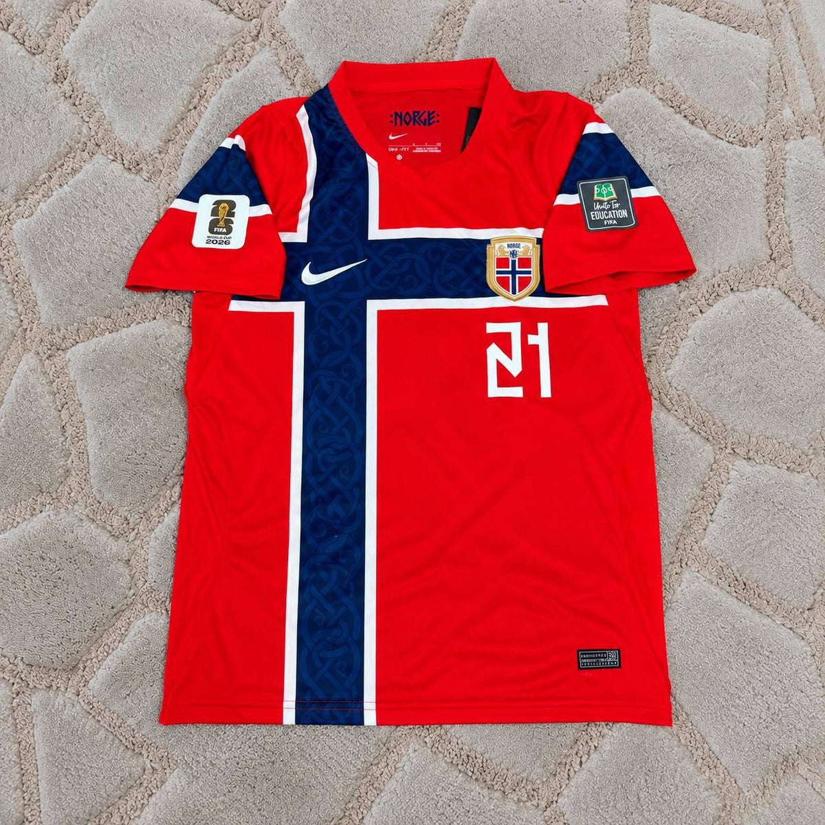 Andreas Schjelderup Norway 2026 World Cup Football Shirt - Jersey Kit