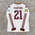 Mikel Oyarzabal #21 Spain 2026 World Cup Away Long Sleeve Football Shirt - Jersey Kit - Trikot Maillot