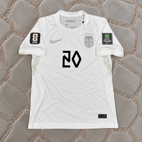 Antonio Nusa Norway 2026 World Cup White Away Football Shirt - Jersey Kit