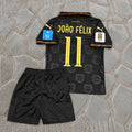Joao Felix Portugal 2026 World Cup Kids Away Black Football Shirt - Jersey Kit