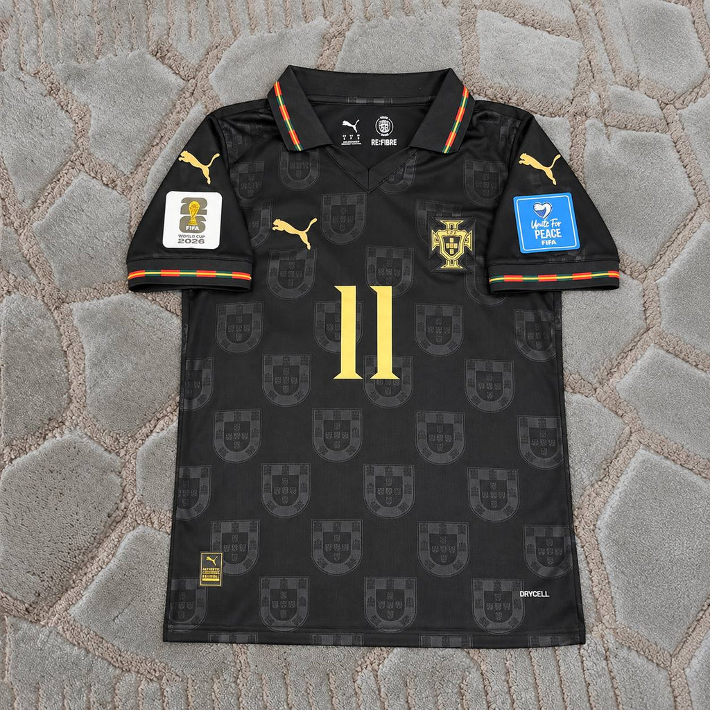 Joao Felix Portugal 2026 World Cup Away Black Football Shirt - Jersey Kit