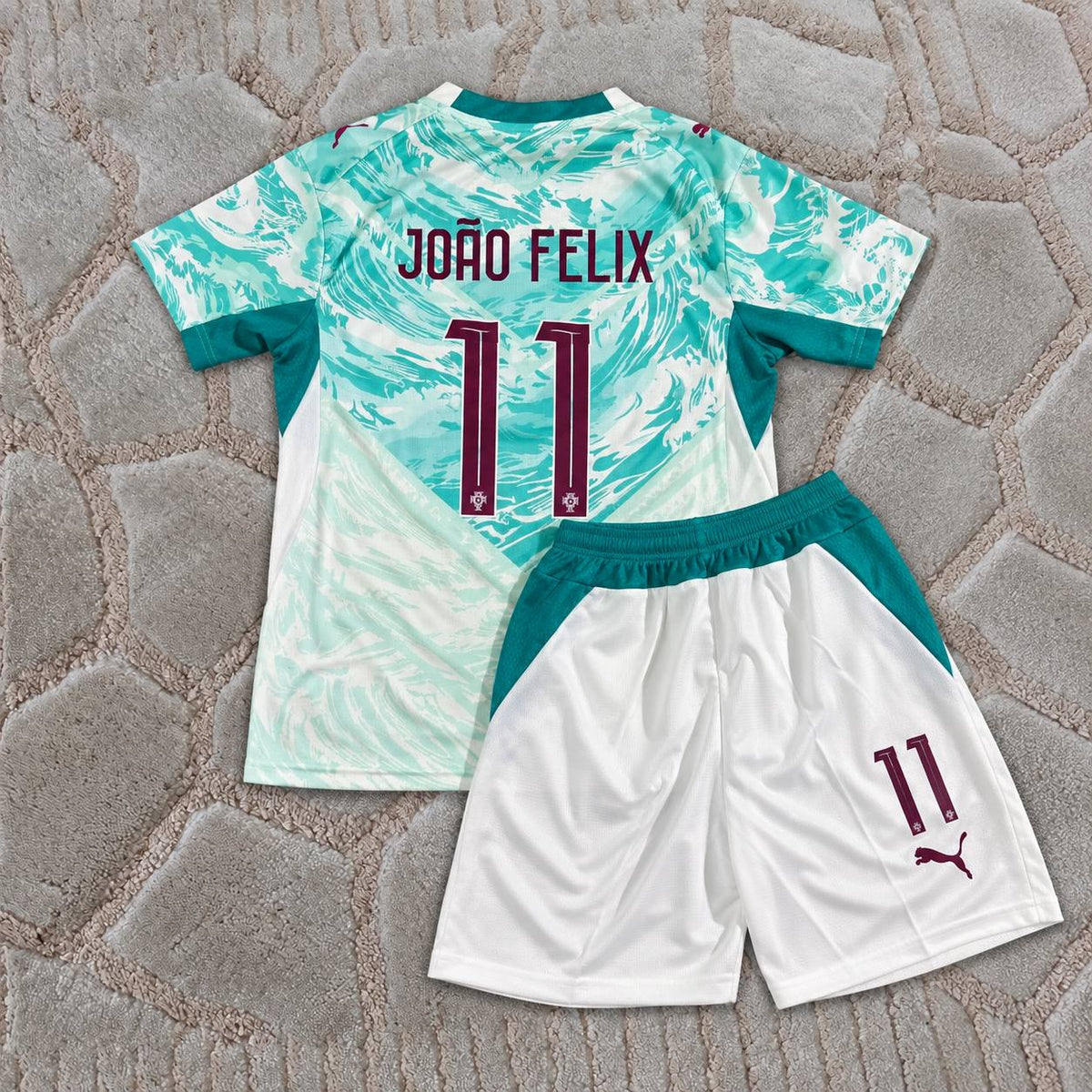 Joao Felix Portugal 2026 World Cup Kids Away Black Football Shirt - Jersey Kit - Trikot Maillot
