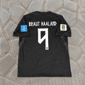 Erling Haaland #9 Norway 2026 World Cup Away Black Football Shirt - jersey kit