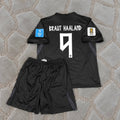 Erling Haaland #9 Norway 2026 World Cup Kids Away Black Football Shirt - jersey kit